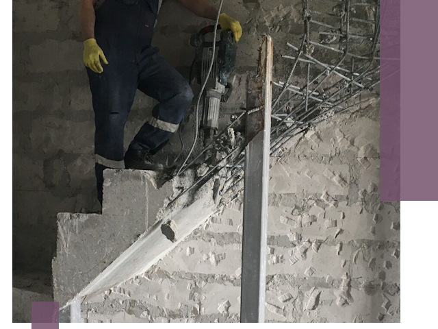 Демонтаж металлических и бетонных лестниц в Евпатории