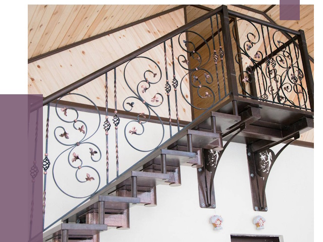 Кованые лестницы в Евпатории от 82157 руб. под ключ