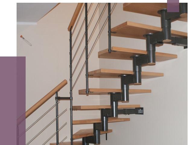 Изготовление модульных лестниц в Евпатории от 11850 руб. 