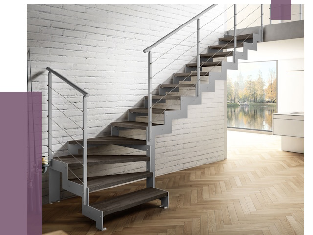 Г-образные лестницы под ключ в Евпатории от 38182 руб. | ПРОЛЁТ-Евп