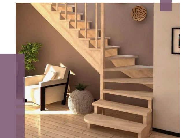 Изготовление Г-образных лестниц в Евпатории от 19486 руб. 