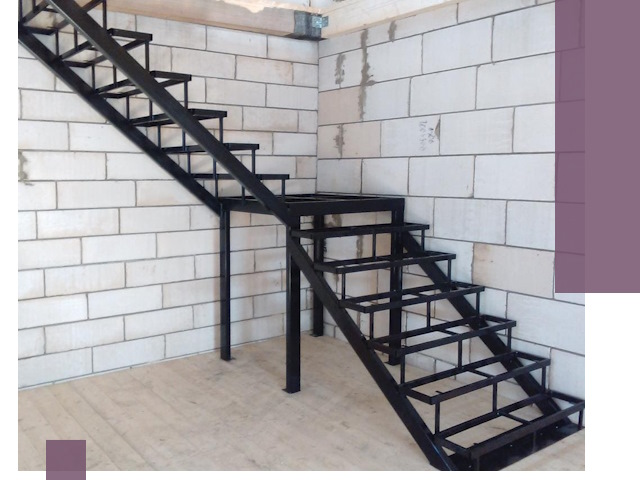 Лестницы на металлокаркасе под ключ в Евпатории — изготовление и монтаж