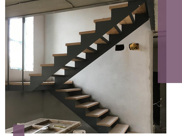 Изготовление лестниц на металлокаркасе в Евпатории от производителя