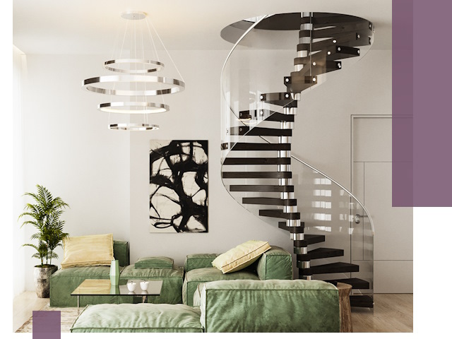 Лестницы для двухуровневой квартиры в Евпатории — изготовление и монтаж