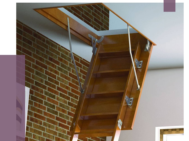 Установка чердачной лестницы в Евпатории от 8058 руб. | ПРОЛЁТ-Евп