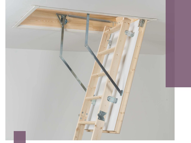 Установка чердачной лестницы под ключ в Евпатории