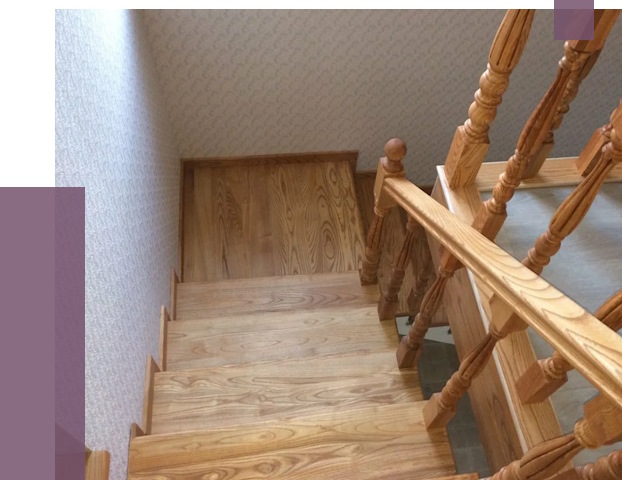 Сосновые лестницы в Евпатории под ключ от 8321 руб.  | ПРОЛЁТ-Евп