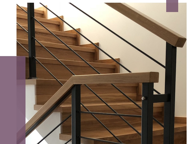 Обшивка металлической лестницы деревом в Евпатории от 4477 руб. 