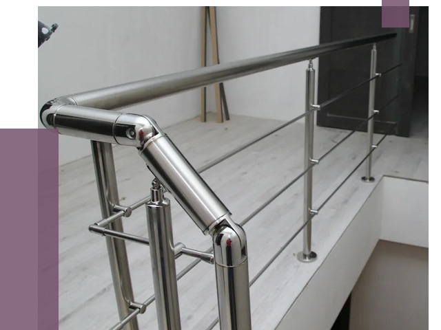 Перила из нержавеющей стали в Евпатории от 9269 руб. под ключ | ПРОЛЁТ-Евп