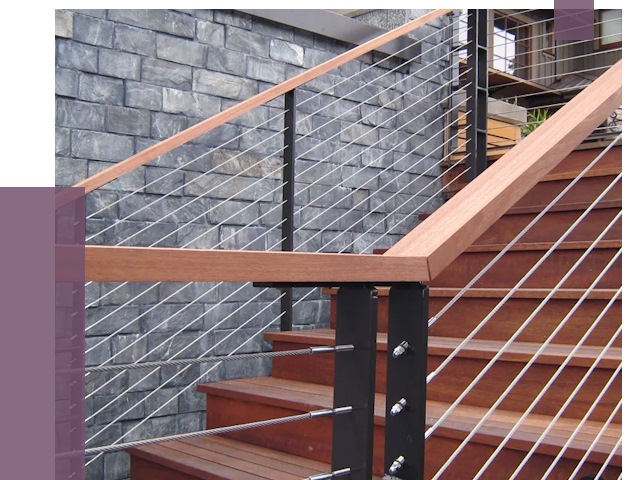 Тросовые перила под ключ в Евпатории от 8005 руб. 