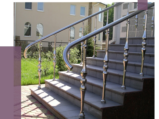 Перила для крыльца в Евпатории от 11060 руб. — монтаж ПРОЛЁТ-Евп