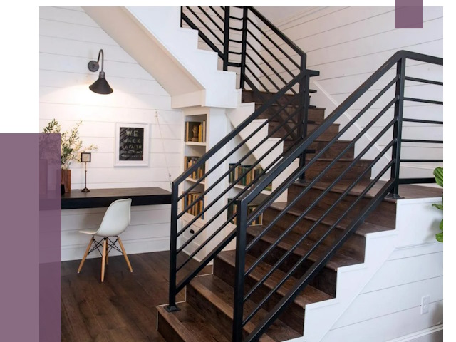 Перила для лестницы в доме в Евпатории от 7636 руб. — ПРОЛЁТ-Евп