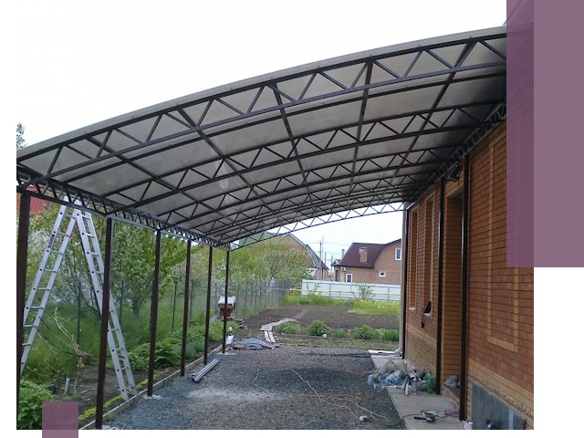 Профессиональный монтаж навесов под ключ в Евпатории