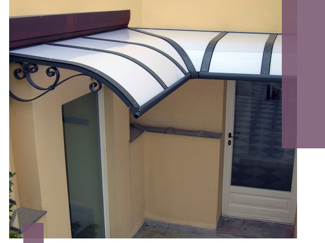 Монтаж козырьков любой сложности в Евпатории под ключ