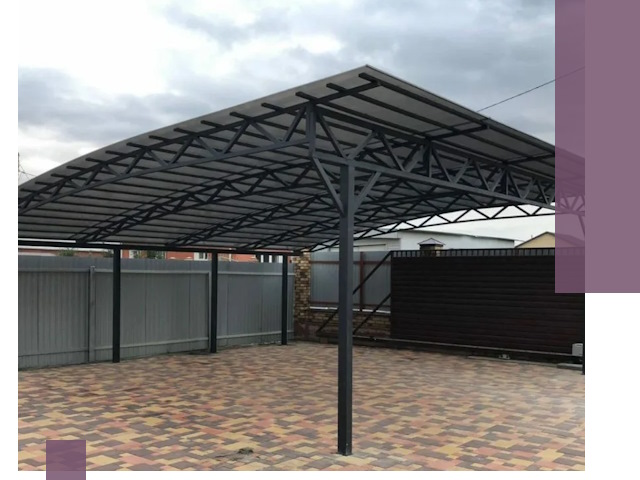 Недорогие навесы под ключ в Евпатории — изготовление и монтаж