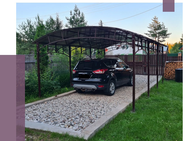 Навесы для автомобиля в Евпатории от 13535 руб.  | ПРОЛЁТ-Евп