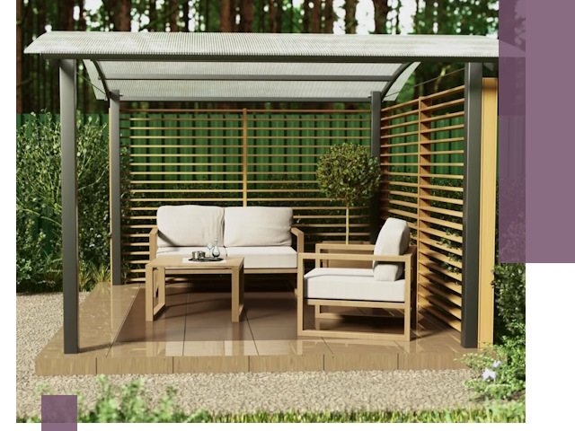 Навесы для дачи в Евпатории: изготовление, монтаж и демонтаж