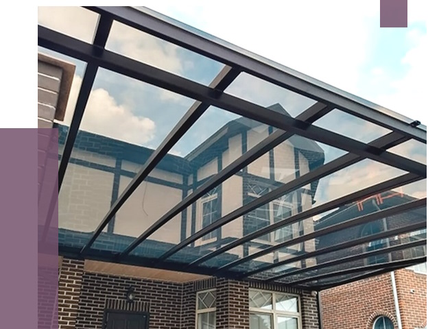 Навесы из поликарбоната в Евпатории от 8869 руб. под ключ — ПРОЛЁТ-Евп