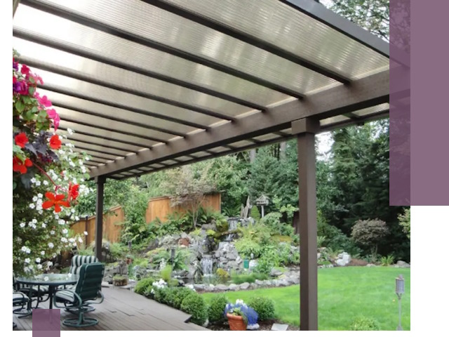 Навесы из поликарбоната под ключ в Евпатории быстро и надёжно