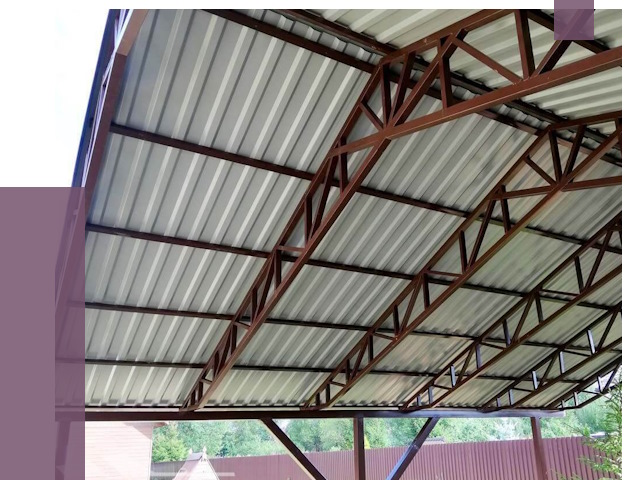 Навесы из профнастила в Евпатории от 7584 руб. | ПРОЛЁТ-Евп