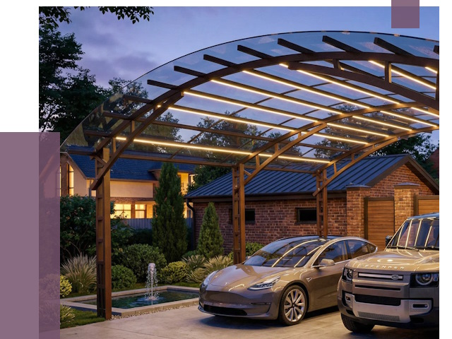 Металлические навесы в Евпатории от 13061 руб. под ключ — ПРОЛЁТ-Евп