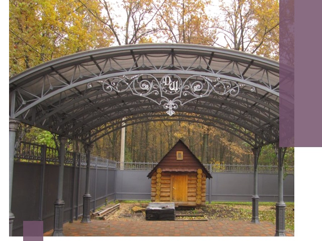 Кованые навесы премиум-класса под заказ в Евпатории