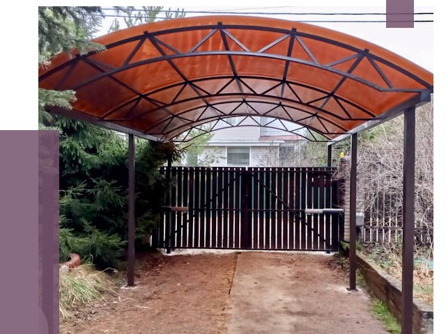 Арочные навесы в Евпатории от 13114 руб. — изготовление и монтаж | ПРОЛЁТ-Евп