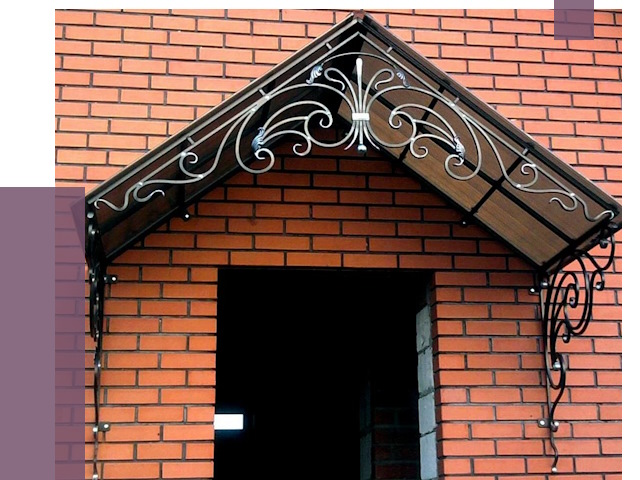 Металлические козырьки в Евпатории от 11007 руб. 