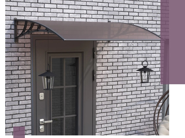 Недорогие козырьки и навесы под ключ в Евпатории