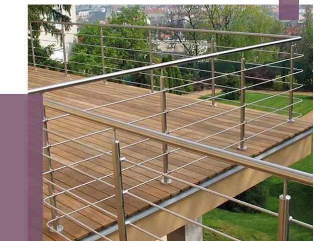 Алюминиевые парапеты в Евпатории под ключ от 8005 руб. 