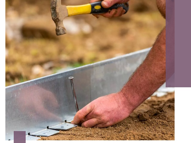 Монтаж металлических бордюров в Евпатории быстро и качественно