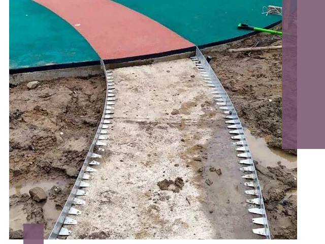 Металлические бордюры для дорожек в Евпатории — монтаж и изготовление