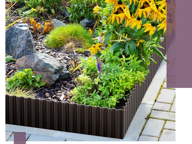 Металлические бордюры для клумб в Евпатории — производство и монтаж