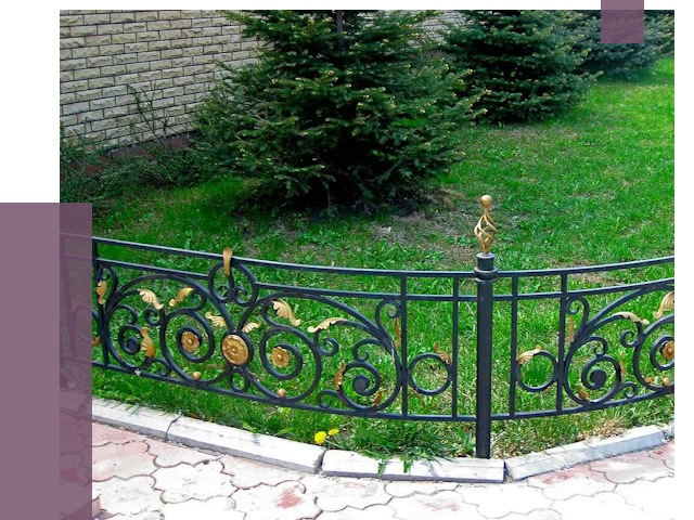 Кованые газонные ограждения в Евпатории от 7847 руб. — ПРОЛЁТ-Евп