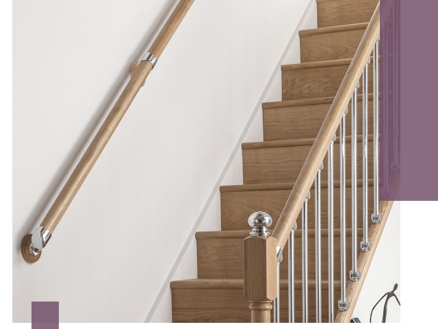 Пристенные поручни из стали и нержавейки под монтаж в Евпатории